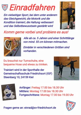 Lust Einrad zu fahren? (Bild vergr&ouml;&szlig;ern)