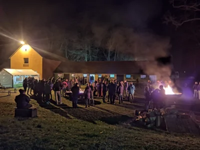 Osterfeuer in Krahne (Bild vergr&ouml;&szlig;ern)