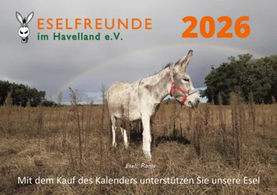 Esel-Kalender 2026 (bereits ausverkauft) (Bild vergr&ouml;&szlig;ern)