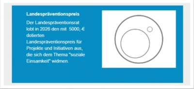 Ausschreibung Landespräventionspreis 2026