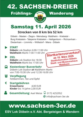 42. Sachsen-Dreier am 11. April 2026 (Bild vergr&ouml;&szlig;ern)