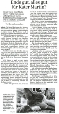 Zeitungsartikel Ende gut, alles gut… (Bild vergr&ouml;&szlig;ern)