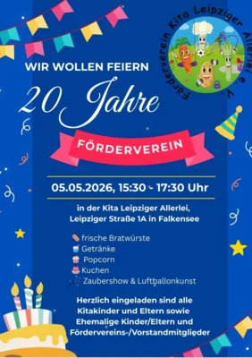 Kita Leipziger Allerlei feiert 20-jähriges Bestehen des Fördervereins