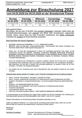 Anmeldung zur Einschulung 2027 (Bild vergr&ouml;&szlig;ern)