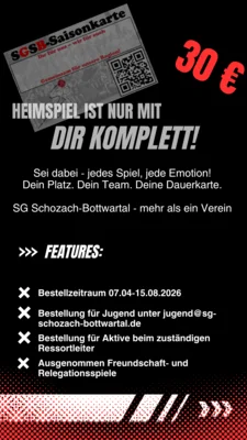 Jugend und Aktive - Dauerkarten 26/27