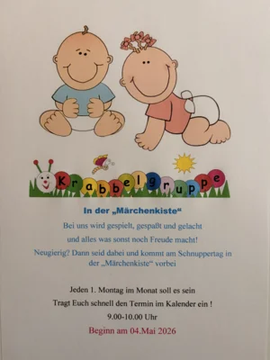 Meldung: Krabbelgruppe in der Märchenkiste