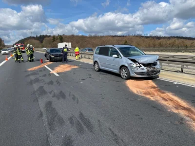 Unfall auf der A44.