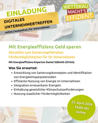 Kostenloses Webinar: „Aktuelles zum Sanierungsfahrplan – Fördermöglichkeiten für Unternehmen“ (Bild vergr&ouml;&szlig;ern)