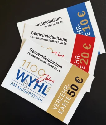 Jubi-Wochenende Gutscheine/Verzehrkarten
