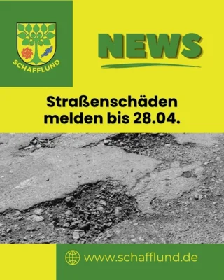 Straßenschäden melden