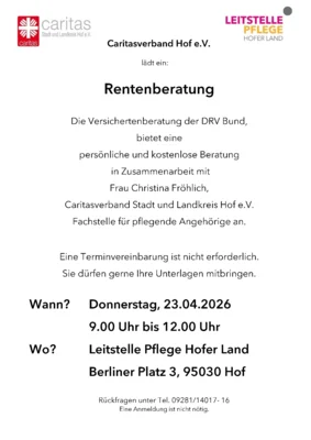 Kostenlose Rentenberatung (Bild vergr&ouml;&szlig;ern)