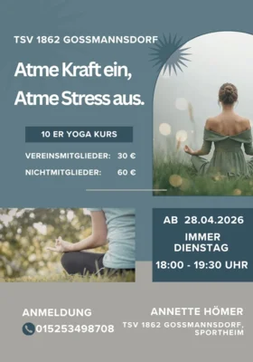 Neuer Yoga-Kurs ab 28.04.2026