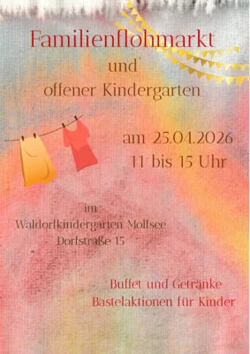Familienflohmarkt & Tag der offenen Kita. im Waldorfkindergarten in Molfsee (Bild vergr&ouml;&szlig;ern)