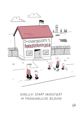 Lieblingscartoon des Publikums: "Kitas" von Pascal Heiler (Bild vergr&ouml;&szlig;ern)
