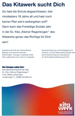 FSJ im Kindergarten „Kleiner Regenbogen"