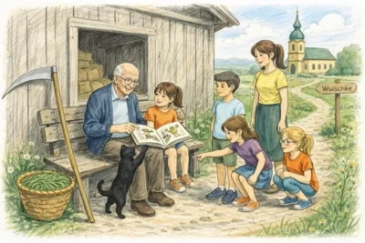 Generationsübergreifendes Beispiel für den Fotowettbewerb "Gemeinschaft leben - Jung und Alt zusammen im Bautzener Oberland" Aufruf Bautzener Oberland (Bild vergr&ouml;&szlig;ern)