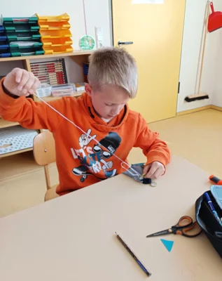 Foto zur Meldung: Textilunterricht Klasse 3a Foto zur Meldung: Textilunterricht Klasse 3a