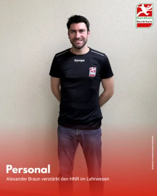 Alexander Braun verstärkt den HNR im Lehrwesen (Bild vergr&ouml;&szlig;ern)