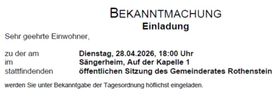 Gemeinderatssitzung (Bild vergr&ouml;&szlig;ern)