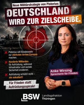 Meldung: “Pistorius macht Deutschland nicht sicherer, sondern zur Zielscheibe.”