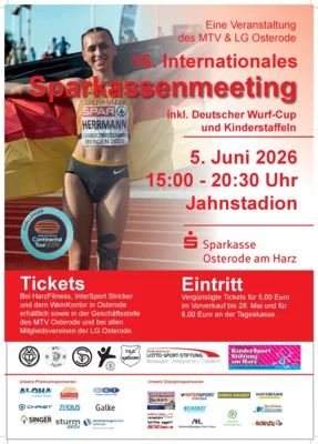 Sparkassenmeeting am 05.06.2026: Kartenvorverkauf hat begonnen