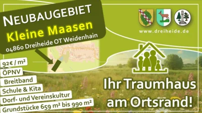 Meldung: Bauplätze in Weidenhain "Kleine Maasen"