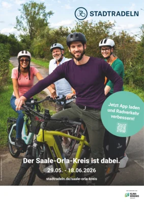 Saale-Orla-Kreis beteiligt sich wieder am Stadtradeln (Bild vergr&ouml;&szlig;ern)