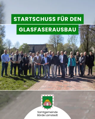 Meldung: Startschuss für den Glasfaserausbau