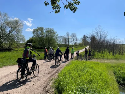 Anradeln auf der Oberbarnimer Feldsteinroute