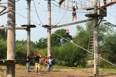 Meldung: Teamtraining im Hochseilgarten