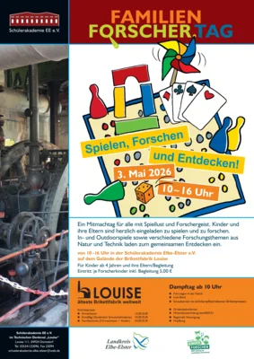 Familienforschertag in der Brikettfabrik LOUISE – Entdecken, Spielen, Ausprobieren (Bild vergr&ouml;&szlig;ern)