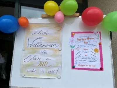 Plakat der der offenen Tür, Kita Zwergenhaus, Grundschule Ernst Beyer, Schulhort Taka Tuka Land (Bild vergr&ouml;&szlig;ern)