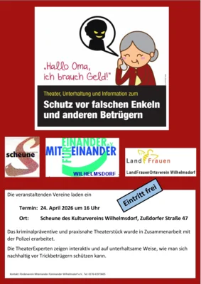 Meldung: Das war unterhaltsam und informativ: Theater zum Thema "Telefonbetrug"