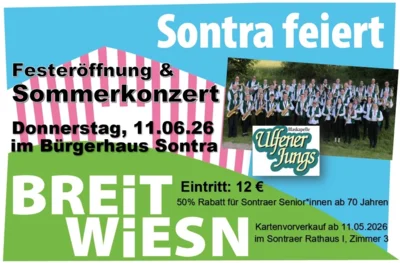 BREiTWiESN-Festeröffnung und Sommerkonzert der Ulfener Jungs (Bild vergr&ouml;&szlig;ern)