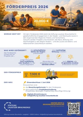 Förderpreis 2026 der Stiftung Lausitzer Braunkohle (Bild vergr&ouml;&szlig;ern)