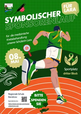 Symbolischer Sponsorenlauf (Bild vergr&ouml;&szlig;ern)