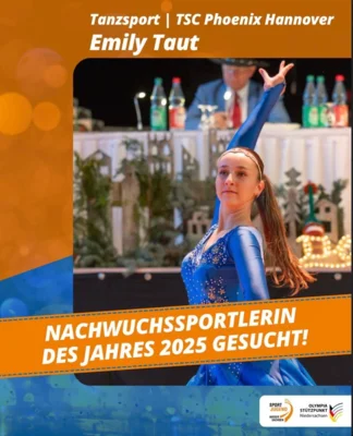 Emily Taut zur Nachwuchsportlerin des Jahres 2025 wählen! (Bild vergr&ouml;&szlig;ern)