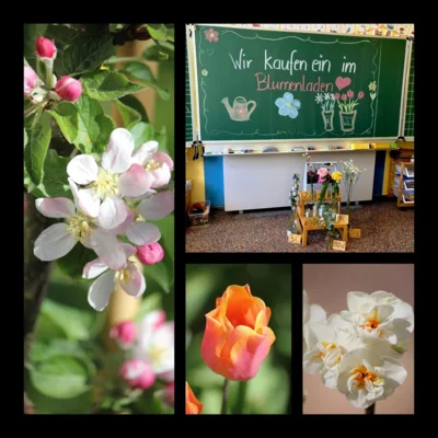 Blumen im Matheunterricht & für Frau Kunz