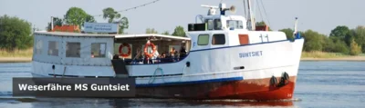 Die Personen - Weserfähre "MS Guntsiet" Brake-Harriersand fällt aufgrund eines Motorschadens auf unbestimmte Zeit aus. (Bild vergr&ouml;&szlig;ern)