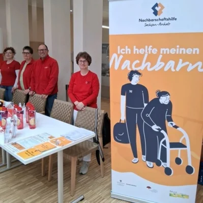 Servicepunkt Nachbarschaftshilfe Zahna/Elster beim 16. Selbsthilfeforum in Wittenberg (Bild vergr&ouml;&szlig;ern)