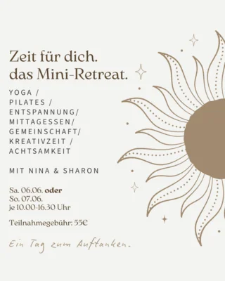 Zeit für dich - Mini Retreat am 06.06. und 07.06.