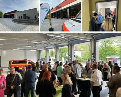 Schlüsselübergabe für neue Rettungswache in Lauchhammer (Bild: LK OSL/Sarah Werner) (Bild vergr&ouml;&szlig;ern)