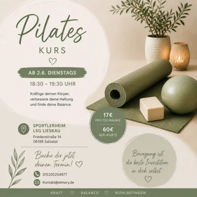 Pilates & Yoga in Lieskau (Bild vergr&ouml;&szlig;ern)