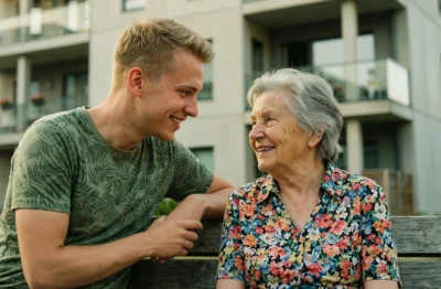 Foto: Generationen im Gespräch © pixabay.de Foto zur Meldung: Werden Sie Alltagsbegleiter*in!