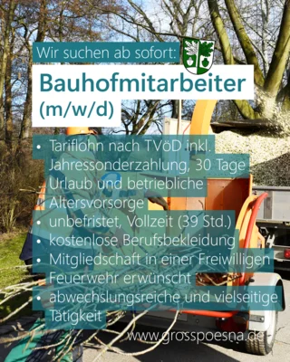 Bauhofmitarbeiter (m/w/d) (Bild vergr&ouml;&szlig;ern)