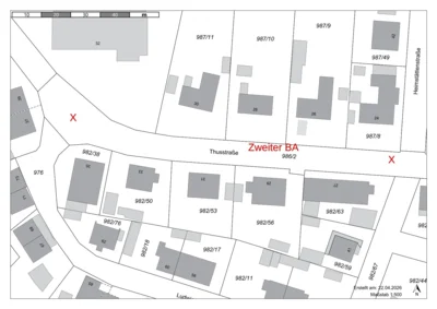 Ausbau der Thusstraße ab dem 22.04.2026; Verlegung des Busverkehrs und Müllentsorgung während des vorgeschobenen Beginns des 2. Bauabschnittes (Bild vergr&ouml;&szlig;ern)