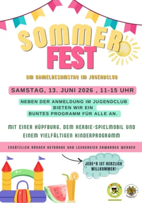 Foto zur Meldung: Sommerfest unseres Jugendclubs – Spiel, Spaß & Ferienprogramm!