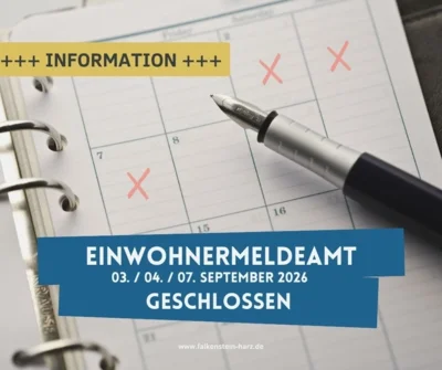 Symbolbild zur Meldung mit einem Kalender ©Stadt F/H (Bild vergr&ouml;&szlig;ern)