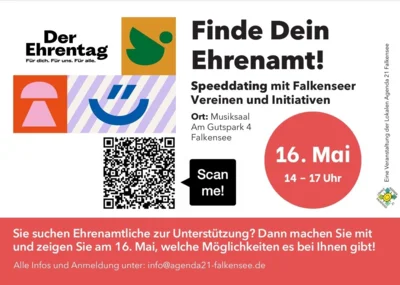 „Finde Dein Ehrenamt" – Speeddating mit Falkenseer Vereinen und Initiativen
