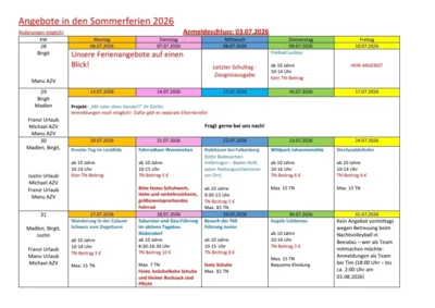 Ferienangebote (Bild vergr&ouml;&szlig;ern)